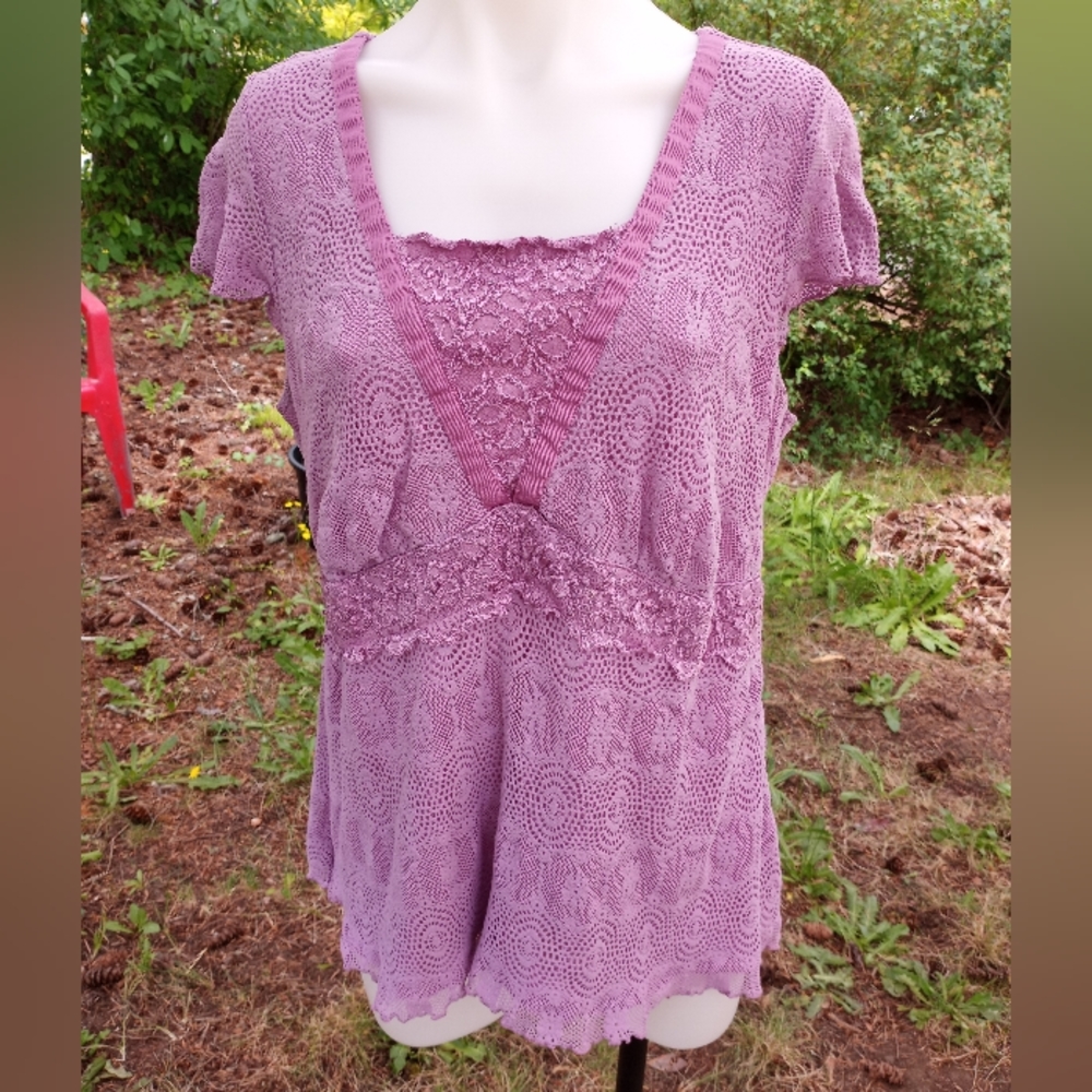 Lavender Lace blouse